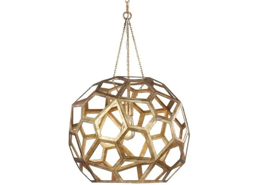 Visual Comfort - Feccetta Pendant - Antique Gild - Gold