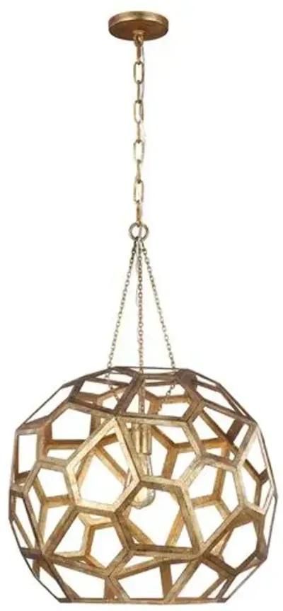 Visual Comfort - Feccetta Pendant - Antique Gild - Gold