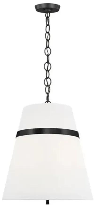 Visual Comfort - Cordtlandt Pendant - Aged Iron - Black