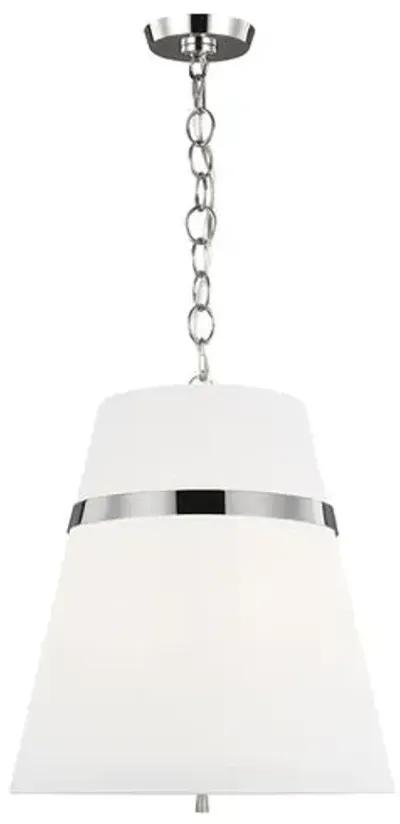 Visual Comfort - Cordtlandt Pendant - Polished Nickel - Silver