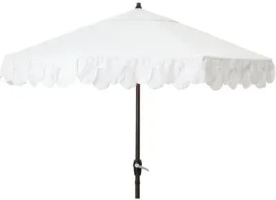 Phoebe Double Scallop Patio Umbrella - White