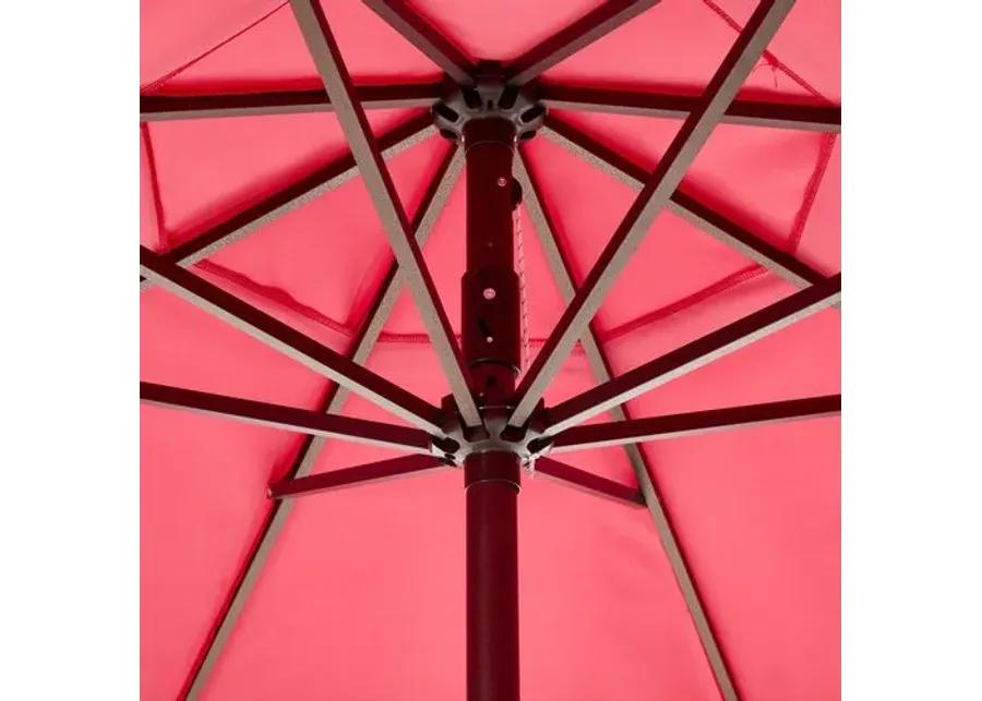 Phoebe Double Scallop Patio Umbrella - Hot Pink