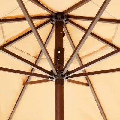 Phoebe Double Scallop Patio Umbrella - Wheat - Beige