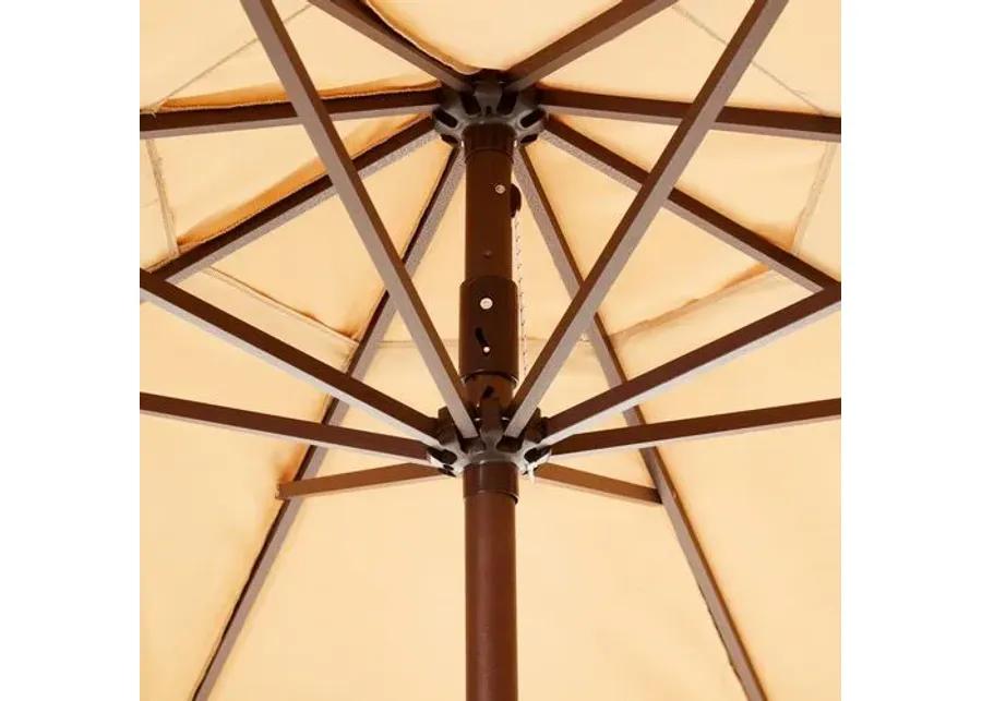 Phoebe Double Scallop Patio Umbrella - Wheat - Beige