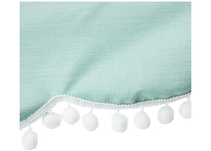 Cloud Pom-Pom Patio Umbrella - Green