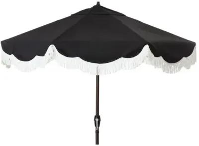 Cloud Fringe Patio Umbrella - Black