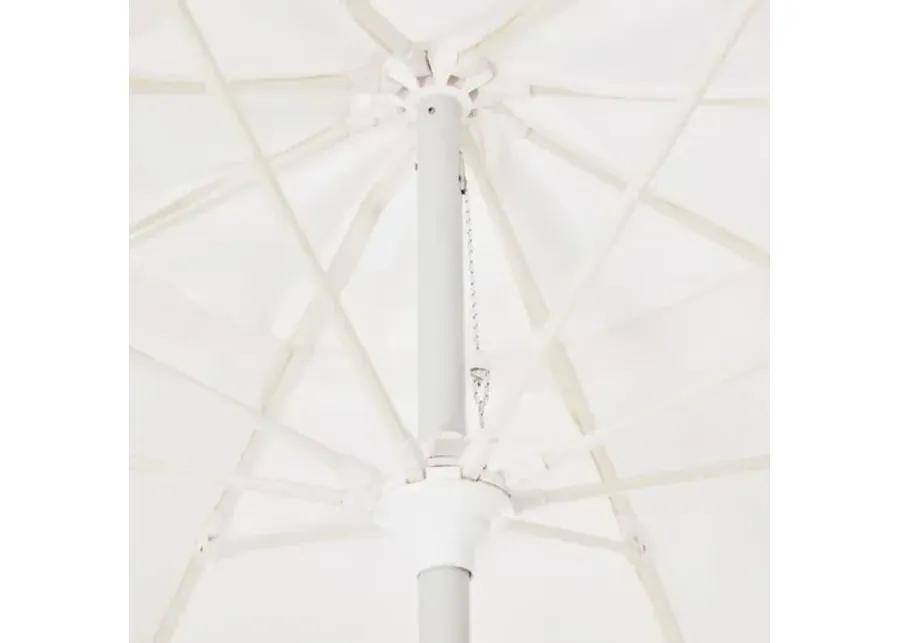 San Marco Patio Umbrella - White/Black Sunbrella