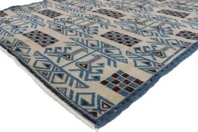 Zeki Muren Turkish Rug - 4'7x7'11 - Esmaili Rugs & Antiques - Blue - Blue