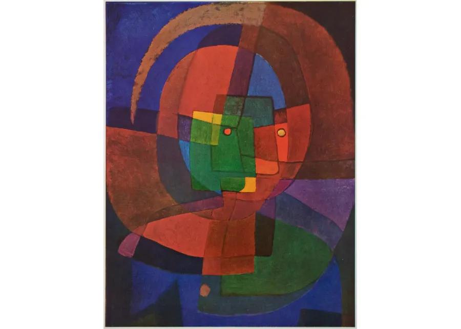 1940s Paul Klee - Dynamism of a Head - Red