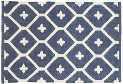 Dash & Albert - Elizabeth Indoor/Outdoor Rug - Blue - Blue