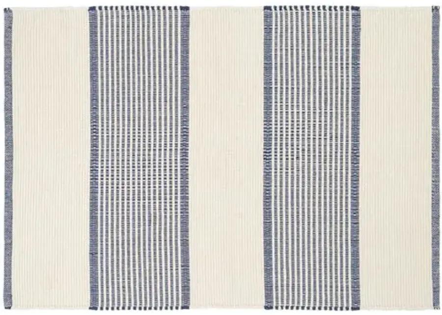 La Mirada Handwoven Rug - Navy - Mark D. Sikes - Blue - Blue