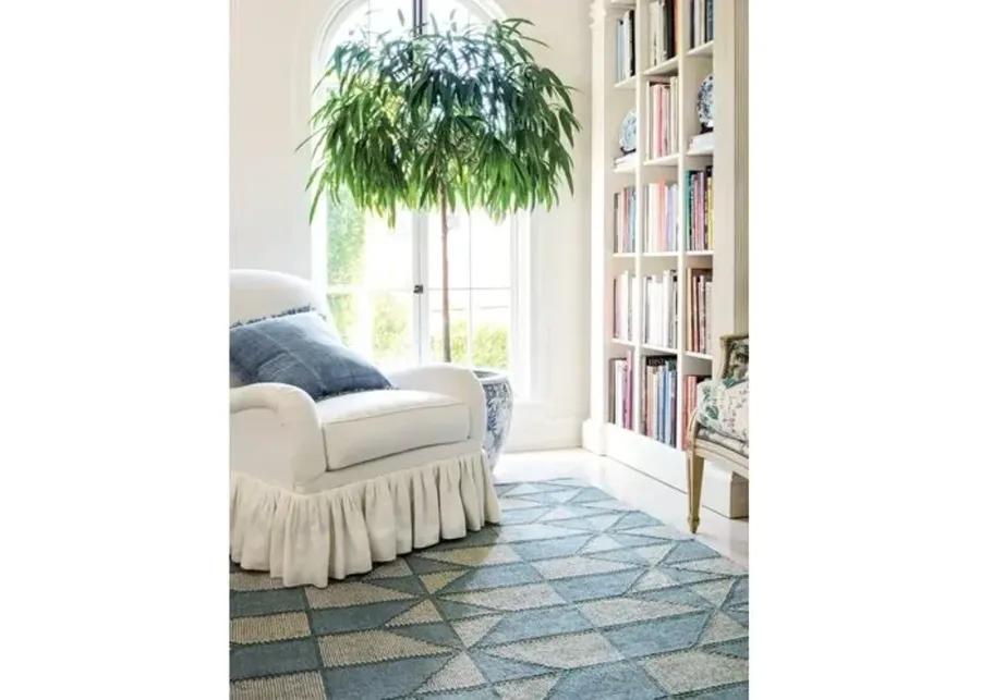 Ojai Handwoven Rug - Blue - Mark D. Sikes - Blue