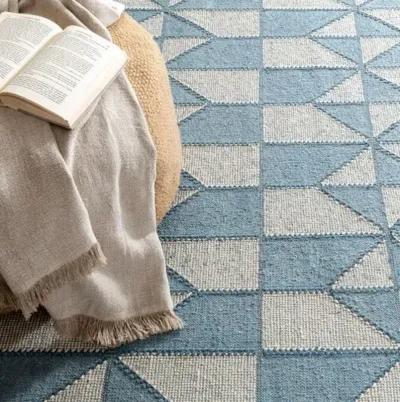 Ojai Handwoven Rug - Blue - Mark D. Sikes - Blue