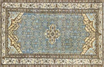 1920s Persian Malayer Rug - 4'4" x 6'9" - Nalbandian - Beige - Beige