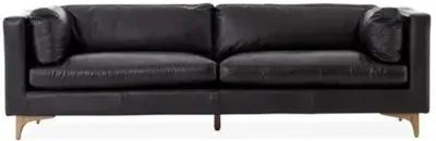 Deeba Sofa - Black Leather