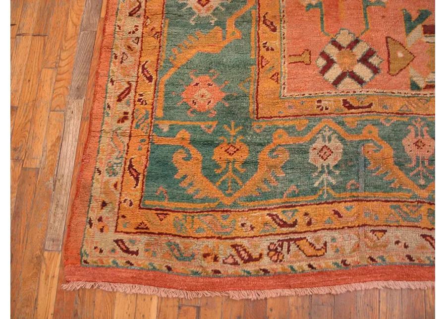 Late 19th Century Turkish Oushak Carpet - pink