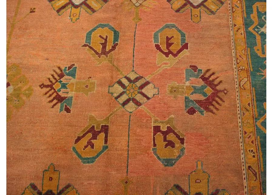 Late 19th Century Turkish Oushak Carpet - pink