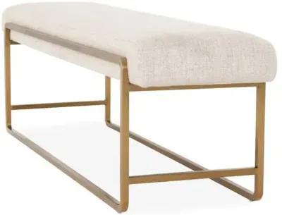 Tamera Bench - Cream Linen - Brown