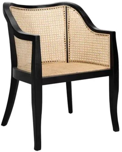 Michela Armchair - Black/Natural - Beige