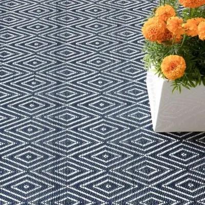 Diamond Indoor/Outdoor Rug - DASH & ALBERT - Blue - Blue