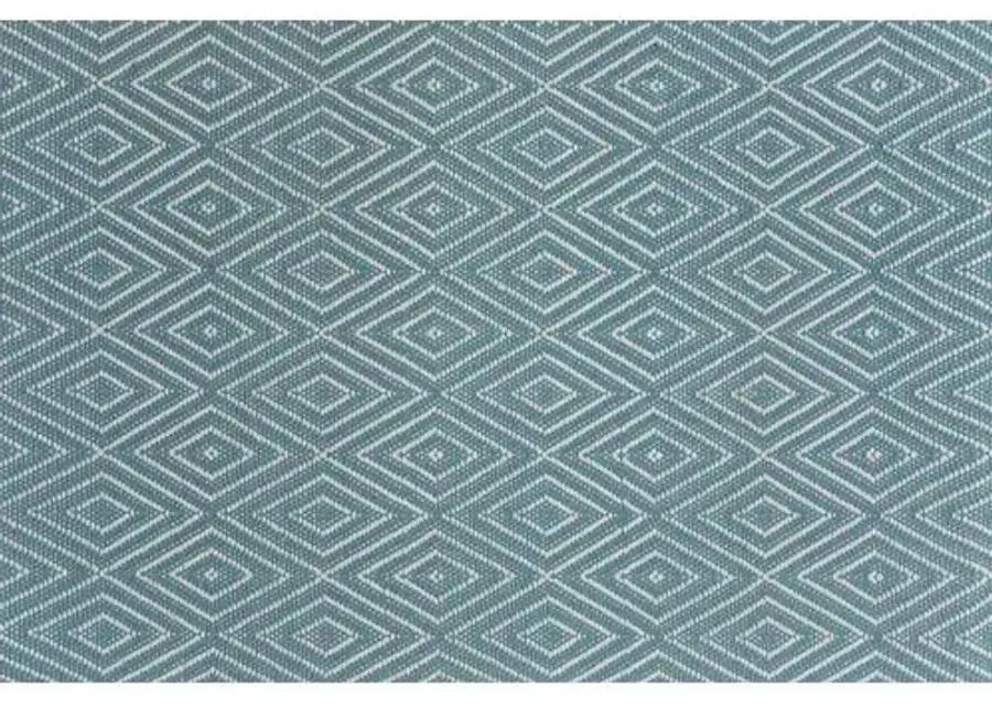 Diamond Indoor/Outdoor Rug - DASH & ALBERT - Blue - Blue