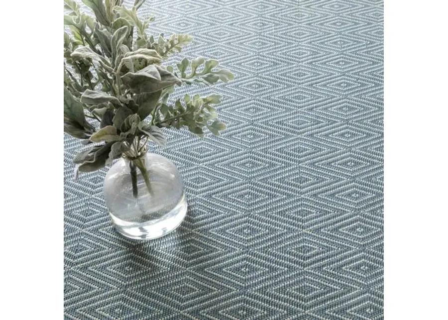 Diamond Indoor/Outdoor Rug - DASH & ALBERT - Blue - Blue