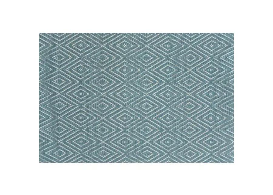 Diamond Indoor/Outdoor Rug - DASH & ALBERT - Blue - Blue