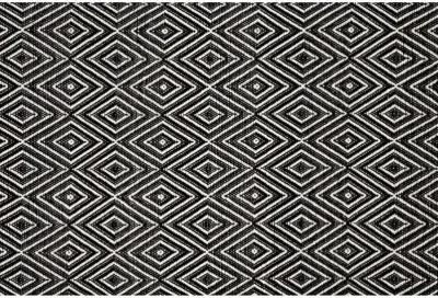 Diamond Indoor/Outdoor Rug - DASH & ALBERT - Black - Black