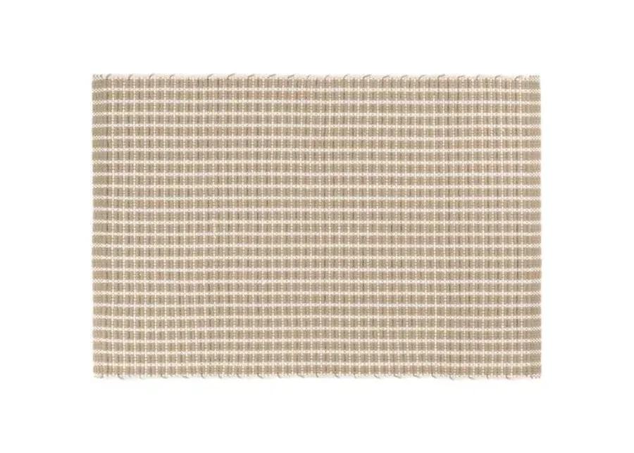 Gridiron Indoor/Outdoor Rug - DASH & ALBERT - Beige - Beige