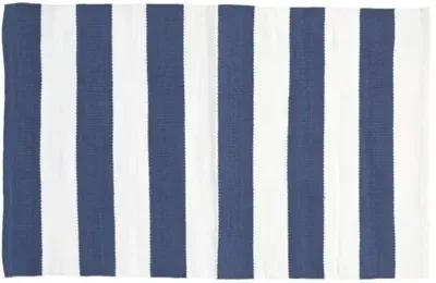 Catamaran Indoor/Outdoor Rug - Platinum - DASH & ALBERT - Blue - Blue