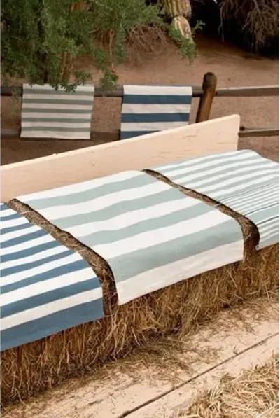 Catamaran Indoor/Outdoor Rug - Black/Ivory - DASH & ALBERT - Blue - Blue