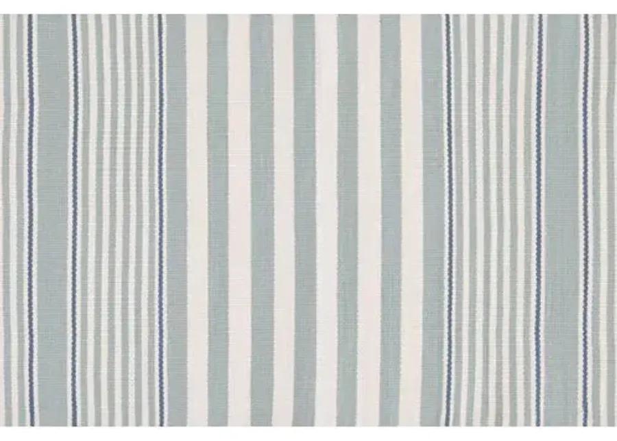 Rugby Stripe Indoor/Outdoor Rug - DASH & ALBERT - Blue - Blue