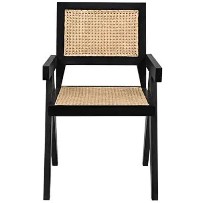 Jude Cane Armchair - Black/Natural - Noir