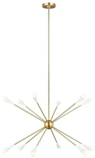 Visual Comfort - Jax Chandelier - Burnished Brass - Gold