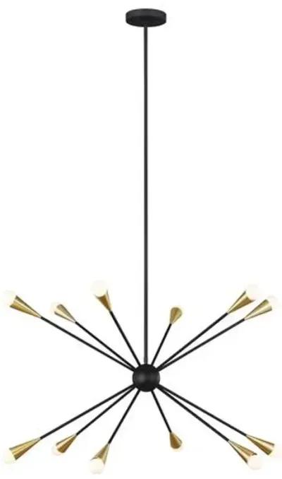 Visual Comfort - Jax Chandelier - Midnight Black