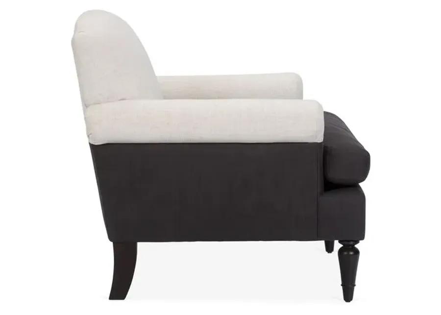 Eastwood Club Chair - Charcoal/Oatmeal - Kim Salmela - Hancrafted in the USA