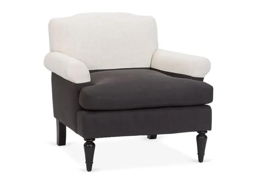 Eastwood Club Chair - Charcoal/Oatmeal - Kim Salmela - Hancrafted in the USA