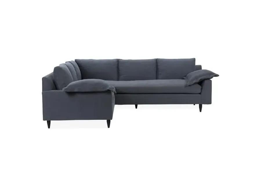 Lewis L-Shaped Sectional - Kim Salmela - Handcrafted - Gray