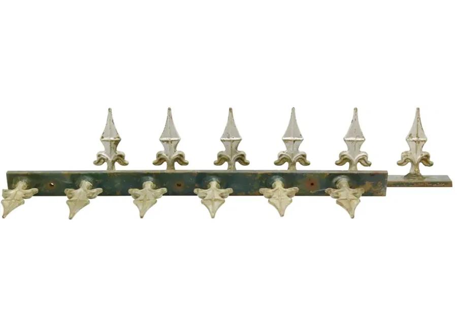 Cast Iron Fleur-de-Lis Fence Spikes - Pr - New England Mercantile - Gold