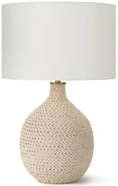 Biscayne Rope Table Lamp - Natural - Regina Andrew