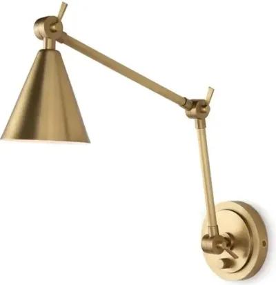 Sal Task Sconce - Natural Brass - Regina Andrew - Gold