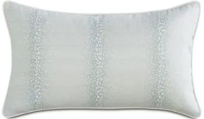 Evie 13x22 Outdoor Lumbar Pillow - Light Blue/White