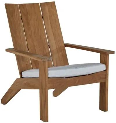 Ashland Outdoor Adirondack Chair - Natural Teak - Summer Classics - White