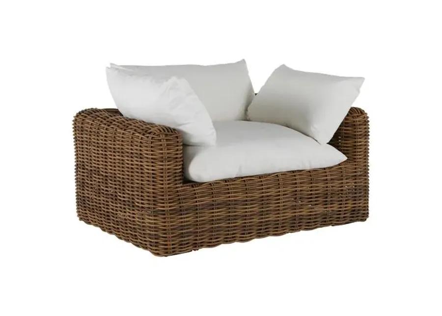 Montecito Outdoor Lounge Chair - Raffia - Summer Classics - White