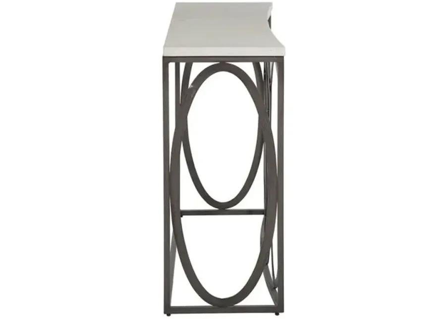 Ella Outdoor Console - Slate Gray/Travertine - Summer Classics - Ivory