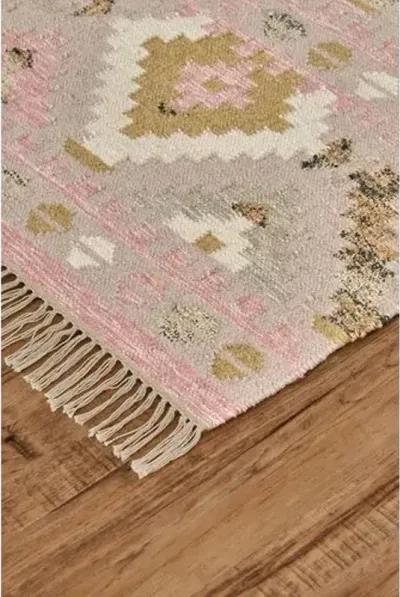 Meryl Kids' Handwoven Rug - Blush - Pink - Pink