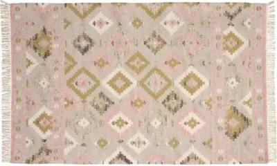 Meryl Kids' Handwoven Rug - Blush - Pink - Pink