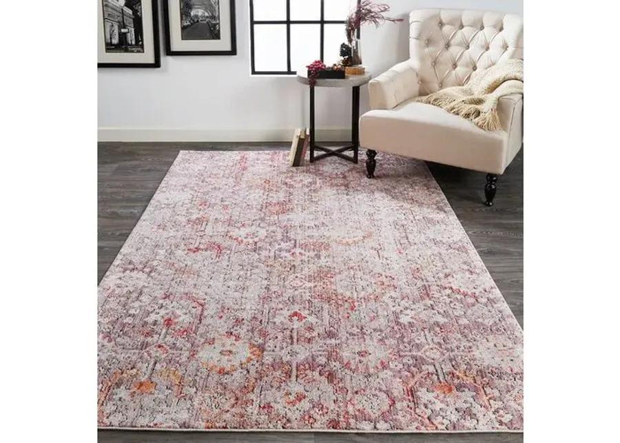 Nina Rug - Pink/Gray - Pink