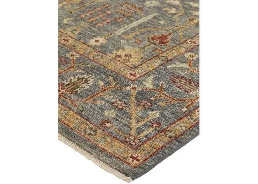 Selman Rug - Blue/Rust - Blue