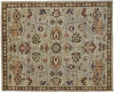 Elwira Rug - Green/Gray - Gray